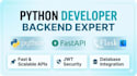 create complete backend solutions with python, fastapi, flask and database
