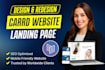 do professional carrd website design or carrd landing page website