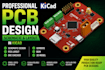 design your professional pcb schematic and layout in kicad