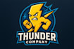 create your creative thunder mascot logo within 12 hours