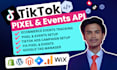 setup tiktok pixel and events API tracking ecommerce conversion tracking via GTM