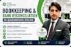 do quickbooks online bookkeeping, clean up, reconciliation