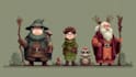 create pixel art characters