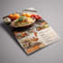 design restaurant menu and food flyer