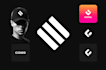 design startup tech, company, technology, and app logo