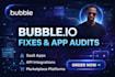 bubble io developer for bubble app bubble website bubble saas mvp adalo app