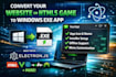 convert website into a professional desktop application exe