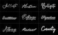 design handwritten signature logo