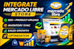 integrate mercado libre store SEO product upload sync sales growth optimization