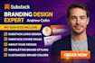 design substack logo substack branding substack cover image substack about page