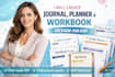 create custom journal, planner, and workbook design for KDP