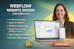 design and redesign webflow website, develop webflow website, webflow developer