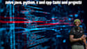solve java, python, c and cpp tasks and projects