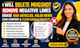 delete mugshot, remove negative links erase bad articles false news leak content
