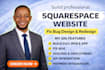 build squarespace website, redesign squarespace, website development squarespace