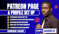 optimize patreon profile patreon page design page management patreon promotion