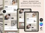 do email template design, klaviyo setup beehiiv newsletter langing page