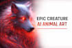 create epic cinematic animal and fantasy creature art