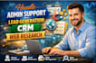 handle admin support, lead generation, CRM, web research