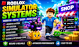 script roblox simulator systems, pets, rebirth and data store