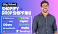 shopify tiktok dropshipping shop setup custom shopify api app fix inventory sync