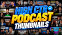 design professional youtube podcast thumbnails