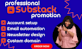 setup your substack newsletter, manage posts, and design custom email templates