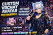 create high quality, fully optimized vrchat avatar
