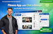 develop fitness app on bubble with user profiles, news feeds, live chat, groups