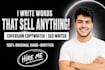 be your SEO copywriter and content writer