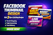 design facebook thumbnail for ads, posts and business marketing