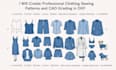 create professional clothing sewing patterns and cad grading in dxf