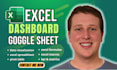 create excel dashboard spreadsheet, goggle sheet, KPI tracking and vba script