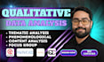 do thematic and phenomenological analysis with apa report