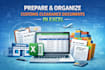 prepare and organize customs clearance documents in excel