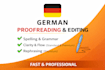 proofread and edit your german text professionally