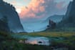 design an unique environment concept art