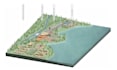 do architectural axonometric concept diagram, site analysis