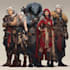 make dnd group party dnd character art, dnd party