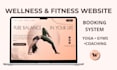 design a boutique yoga and wellness website with booking