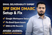 setup spf, dkim, dmarc and fix email deliverability issues