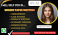 do urgent essay writing, assignments writing, and case study and reports