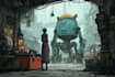 design cyberpunk sci fi futuristic city no ai use