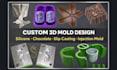 create a custom 3d silicone mold design and injection mold  modeling