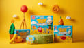 design creative educational toy packaging box with 3d mockup