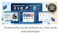 build custom php mysql website as a full stack web developer