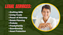 draft individual wills, couples will, trusts and estate plan documents