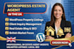 create wordpress estate agent website uk property listing booking system