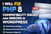 fix PHP 8 compatibility issues and errors in wordpress