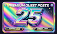do 25 guest post from 25 domain just 2days